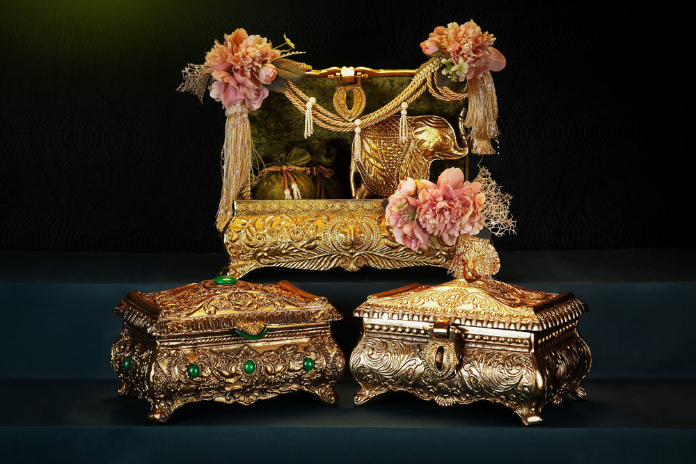 Madihah Home | Rajwada Chest Collection | Redefining Luxury in Wedding Gifting with Regal Splendor